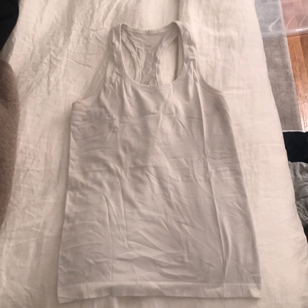 Lululemon White Workout Tank